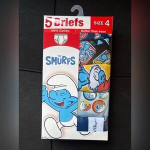 Boys' Smurfs 5pk Briefs Size 4